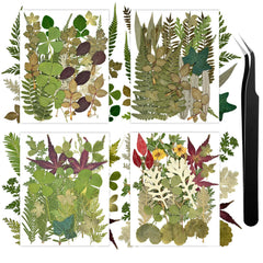 Dried flowers leaves for crafts 4 packs independent packaging 110+ Pcs
