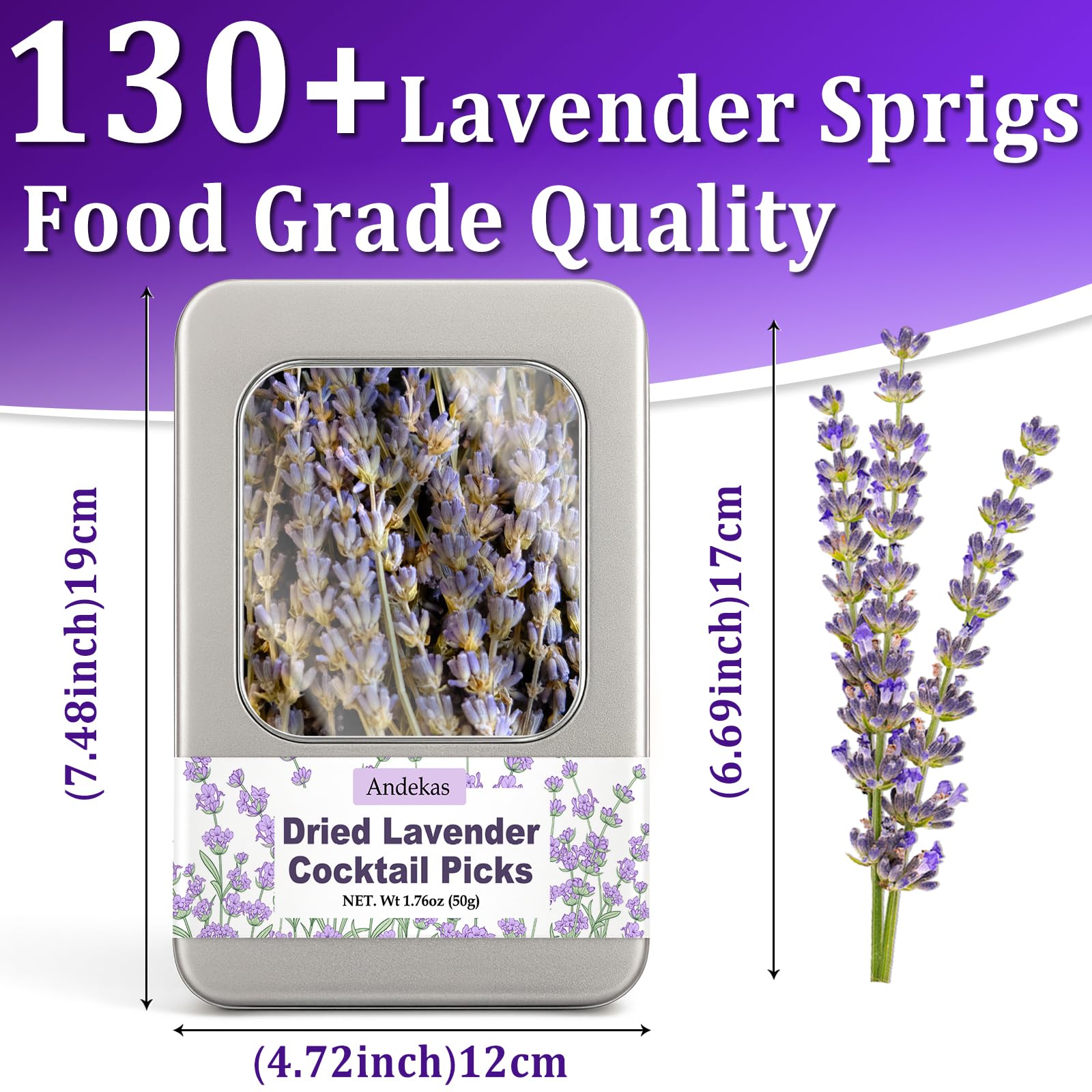 dried lavender sprigs for baking and syrups