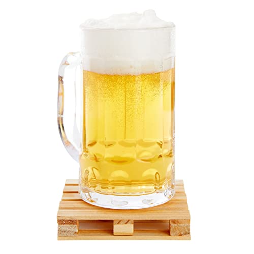 Pack of six coasters suitable for hot or cold beverages