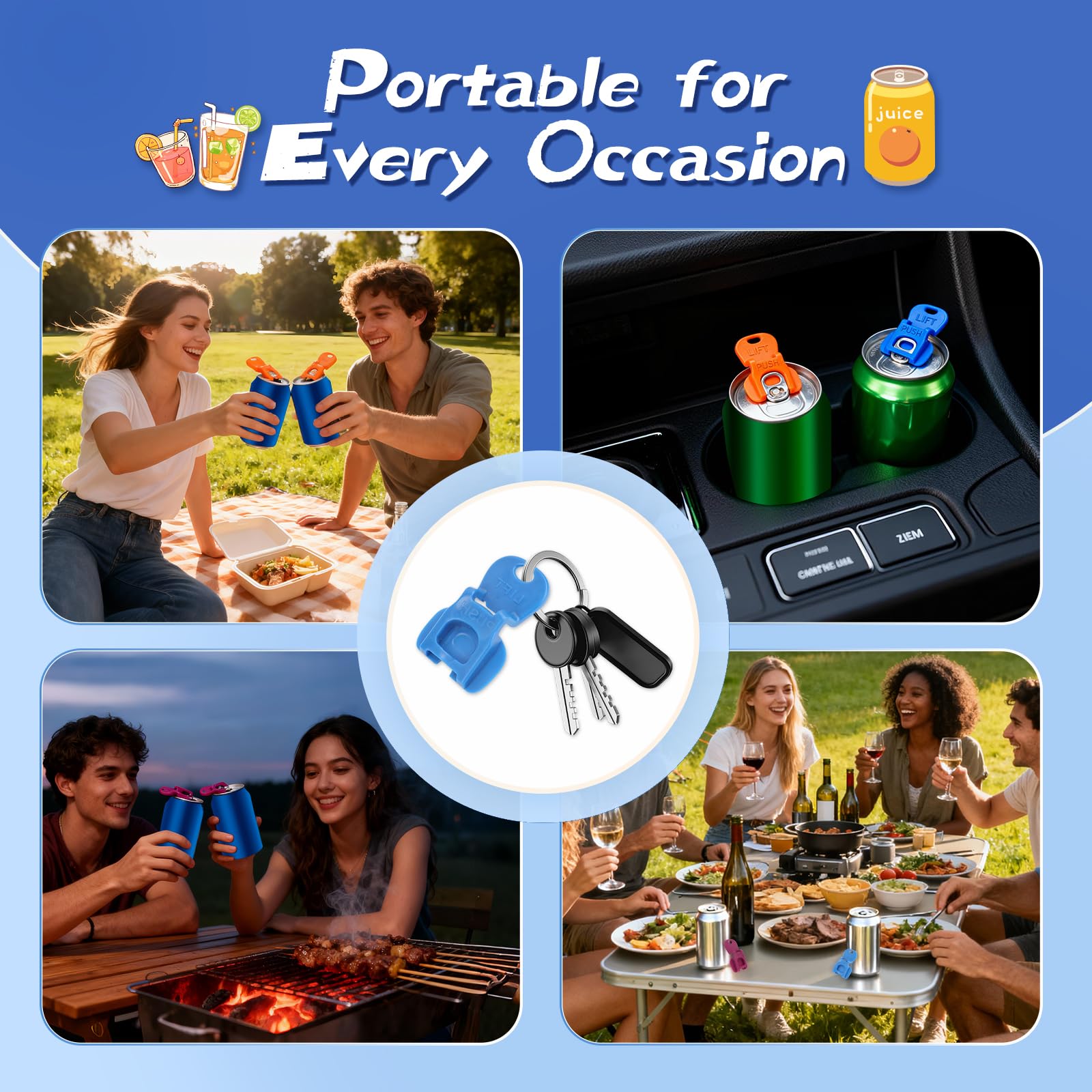 Drink protector kit for beer and soda cans