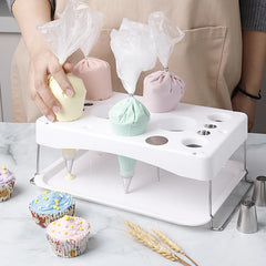 12-hole base piping stand with nail slots