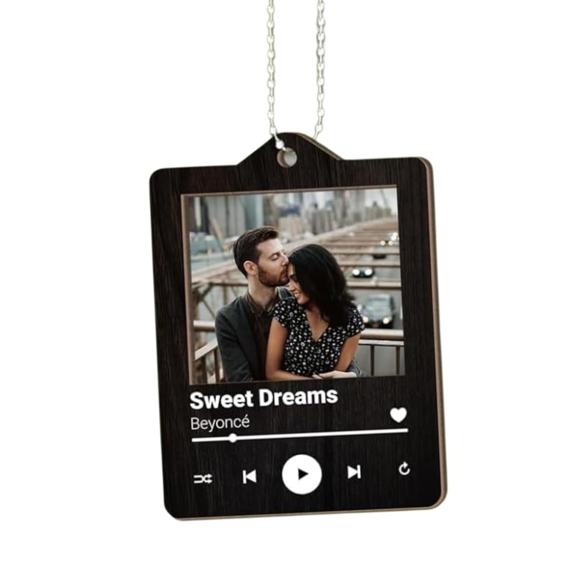 Drive Safe personalized car ornament for rear view mirror