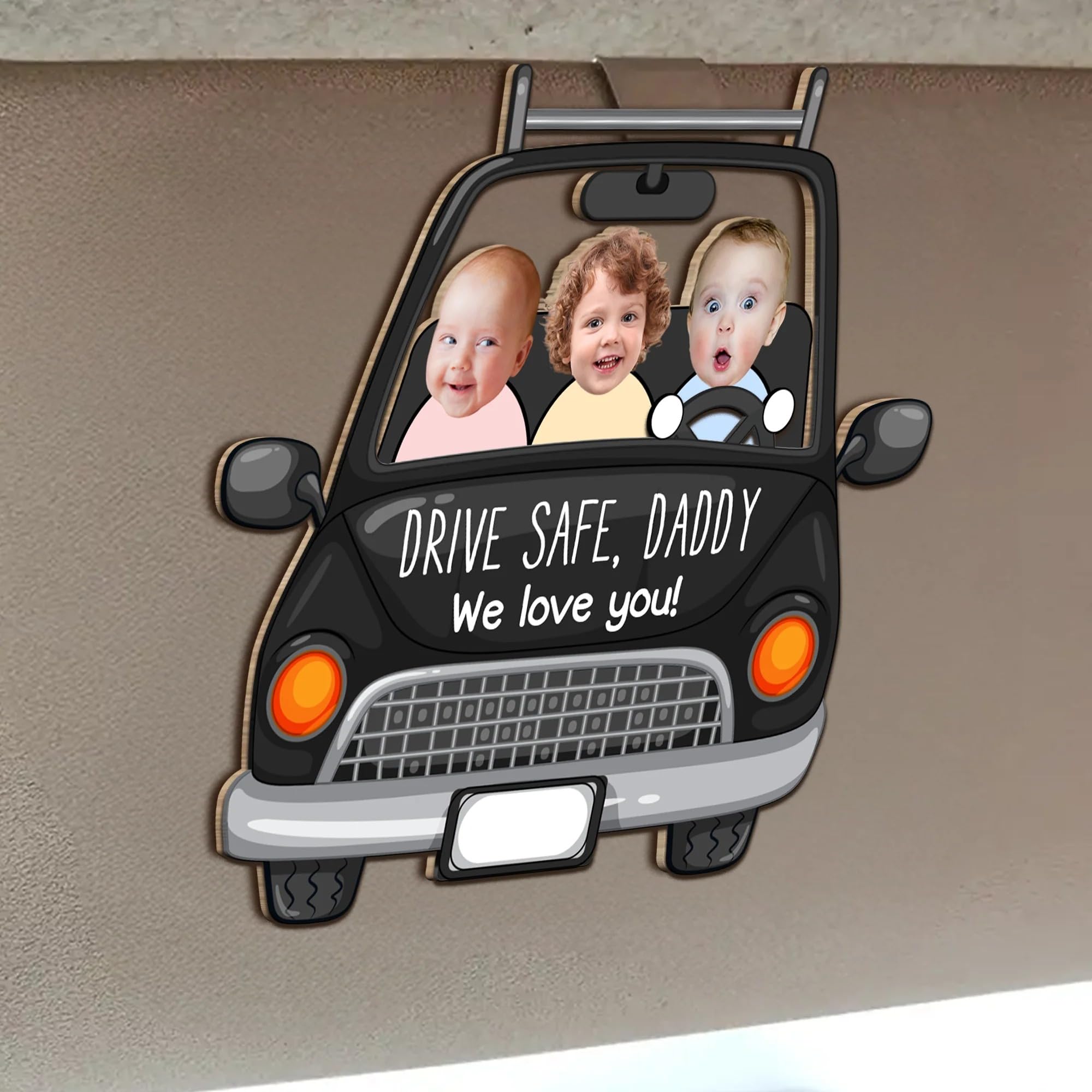 High quality durable Drive Safe Daddy We Love You visor clip on visor