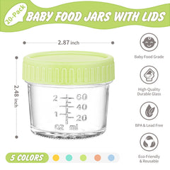 4 oz glass baby food jars by DRKIO