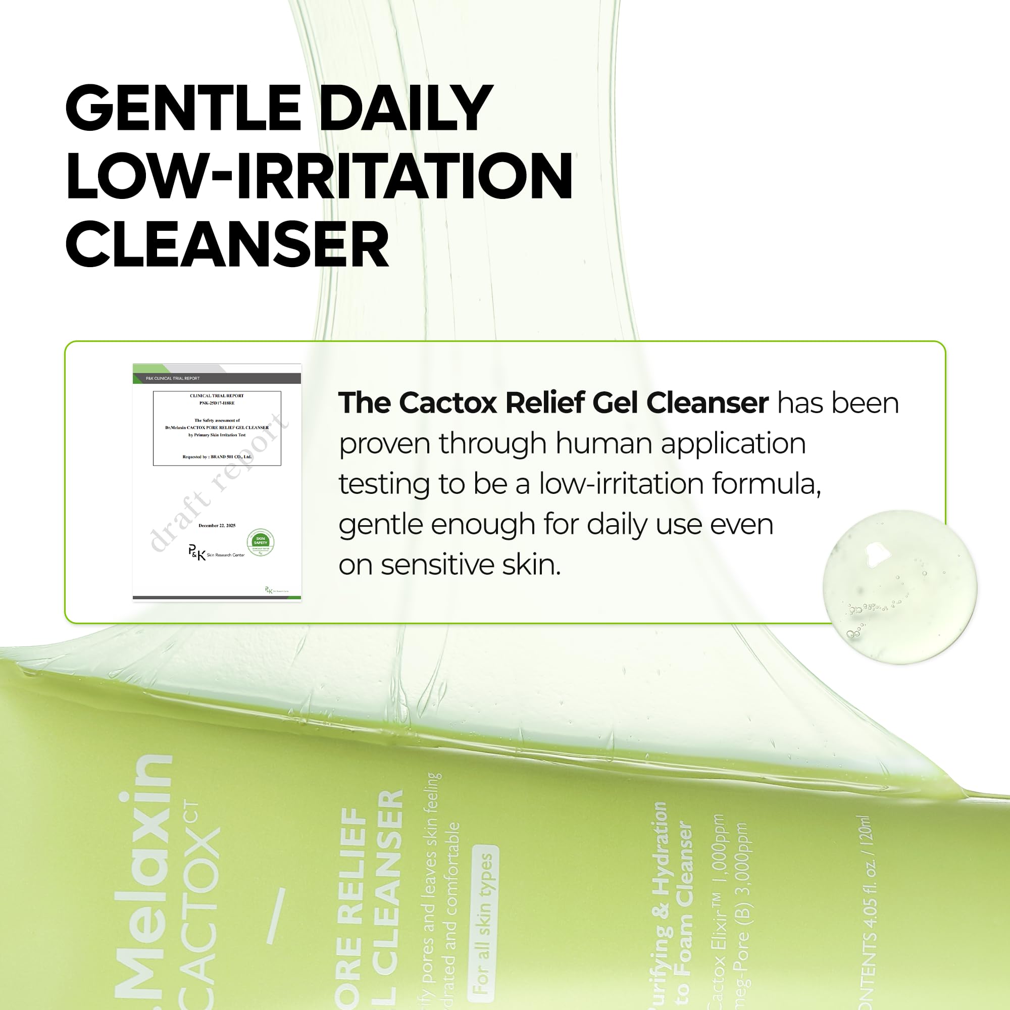 Gel cleanser for pore cleansing enlarged pores 120ml
