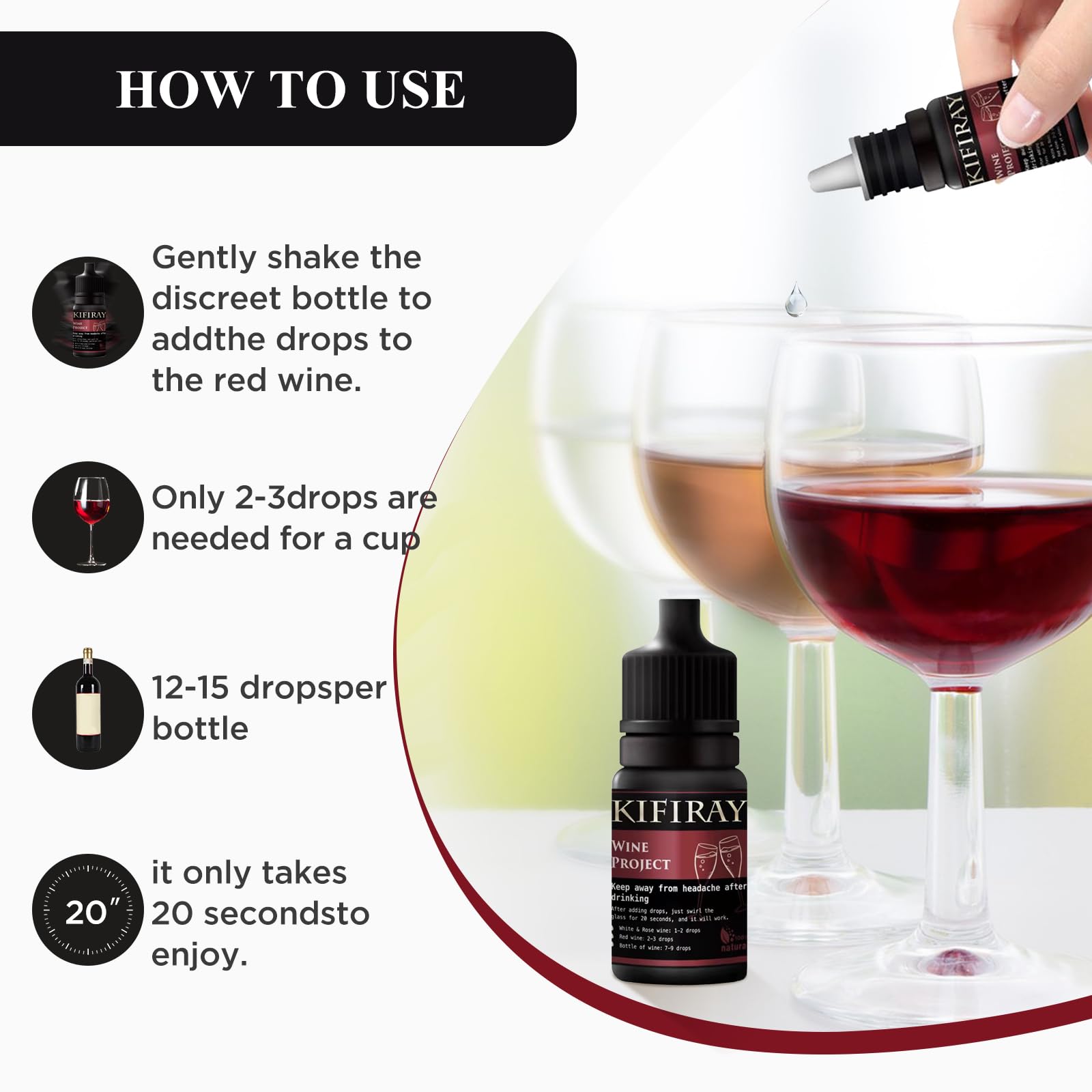 Wine Project wine purifier drops 10ml bottle