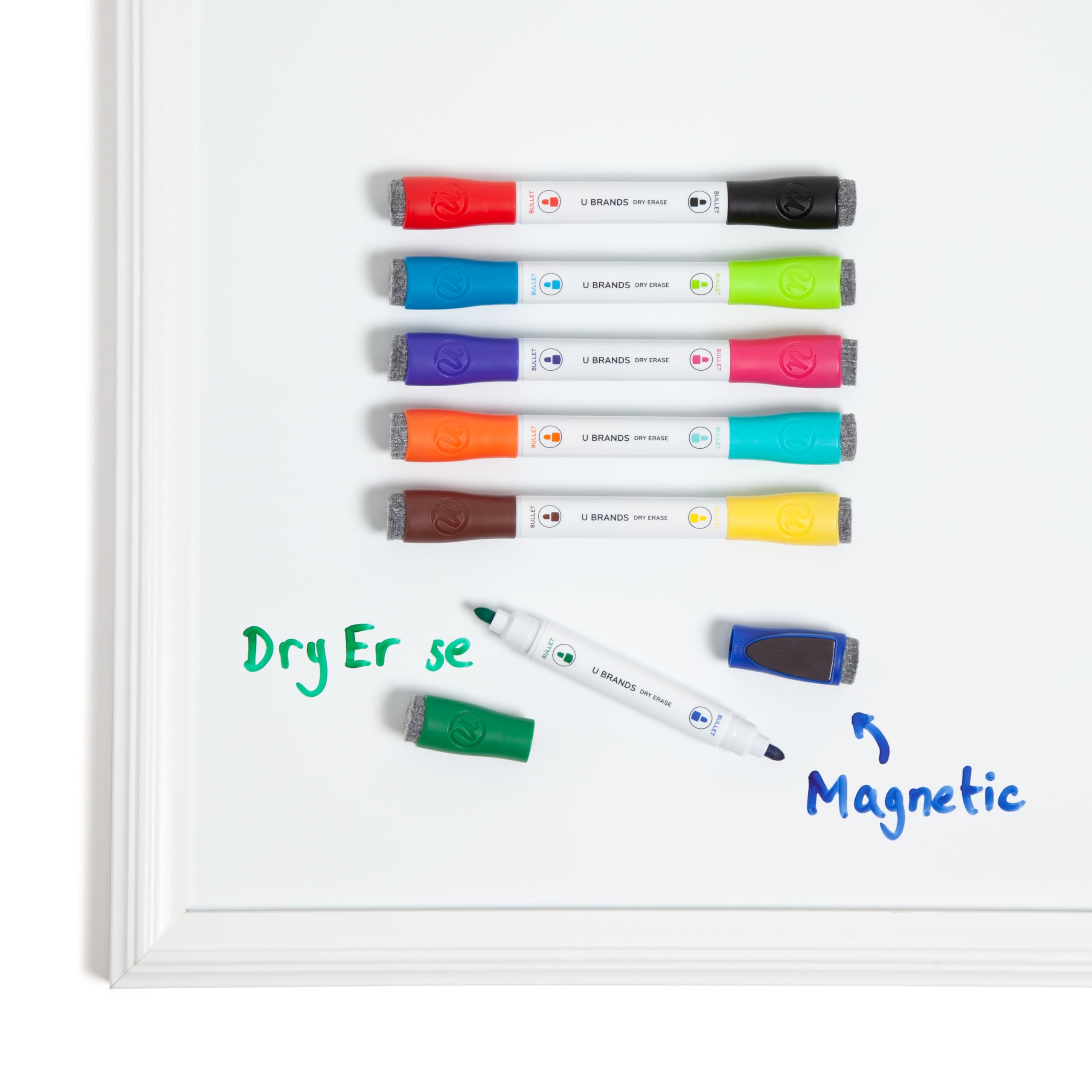 Low odor non-toxic dry erase markers on whiteboard