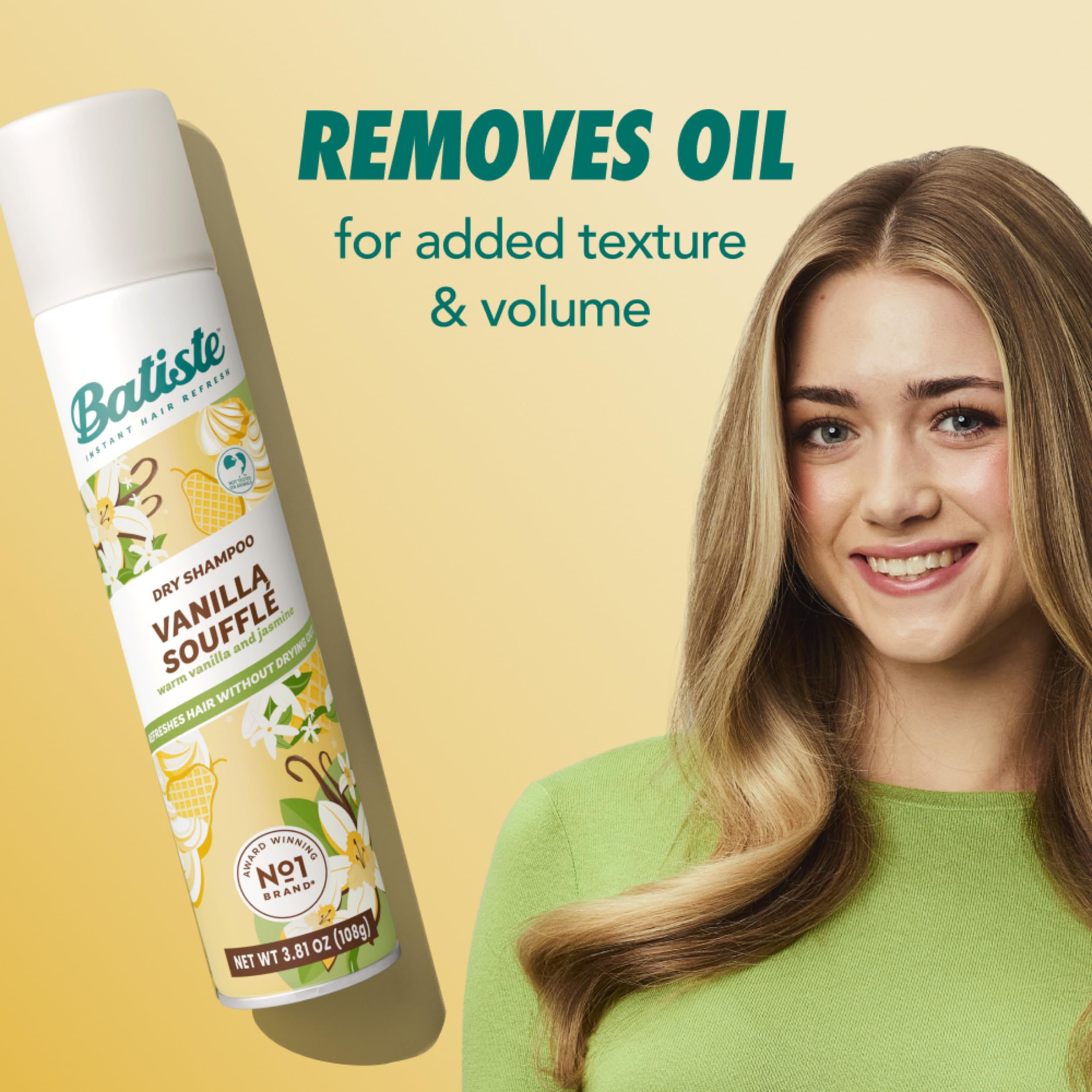 Batiste Vanilla Souffle dry shampoo spray nozzle
