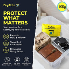 DryTote desiccant pack color change indicator recharge