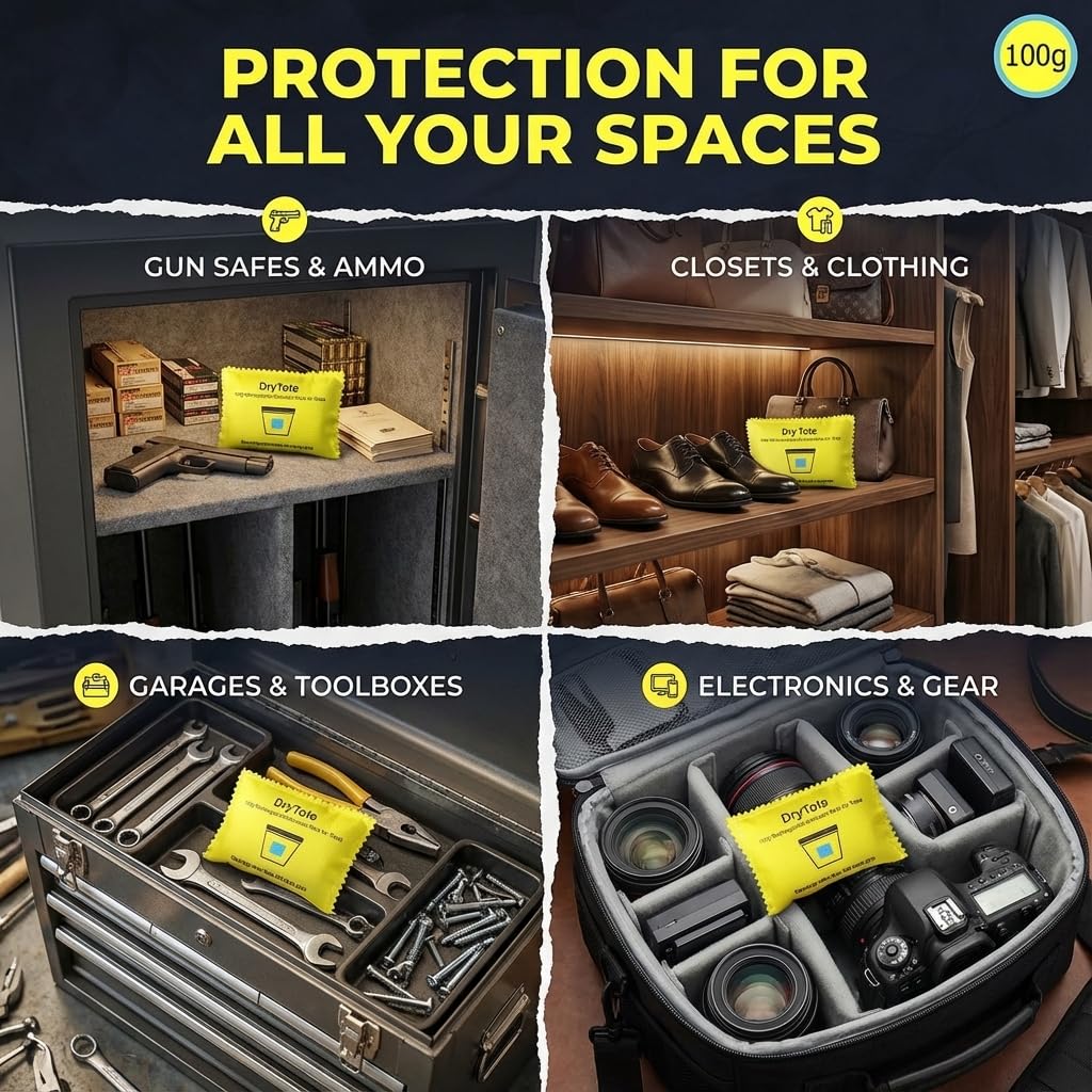 DryTote desiccant pack protects valuables storage use