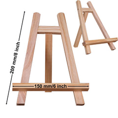 DSHE small tabletop display stand natural bamboo