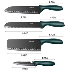 Dsmile chef knife with nonstick coating