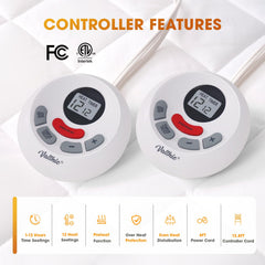 Dual-controller setup for queen size pad