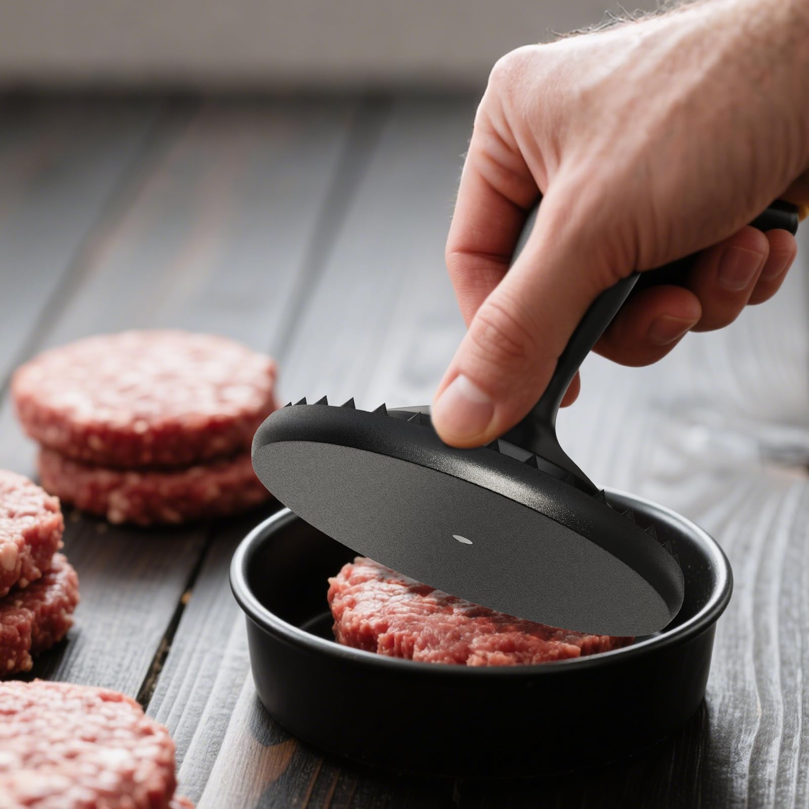 Toothed side tenderizer for tougher meat