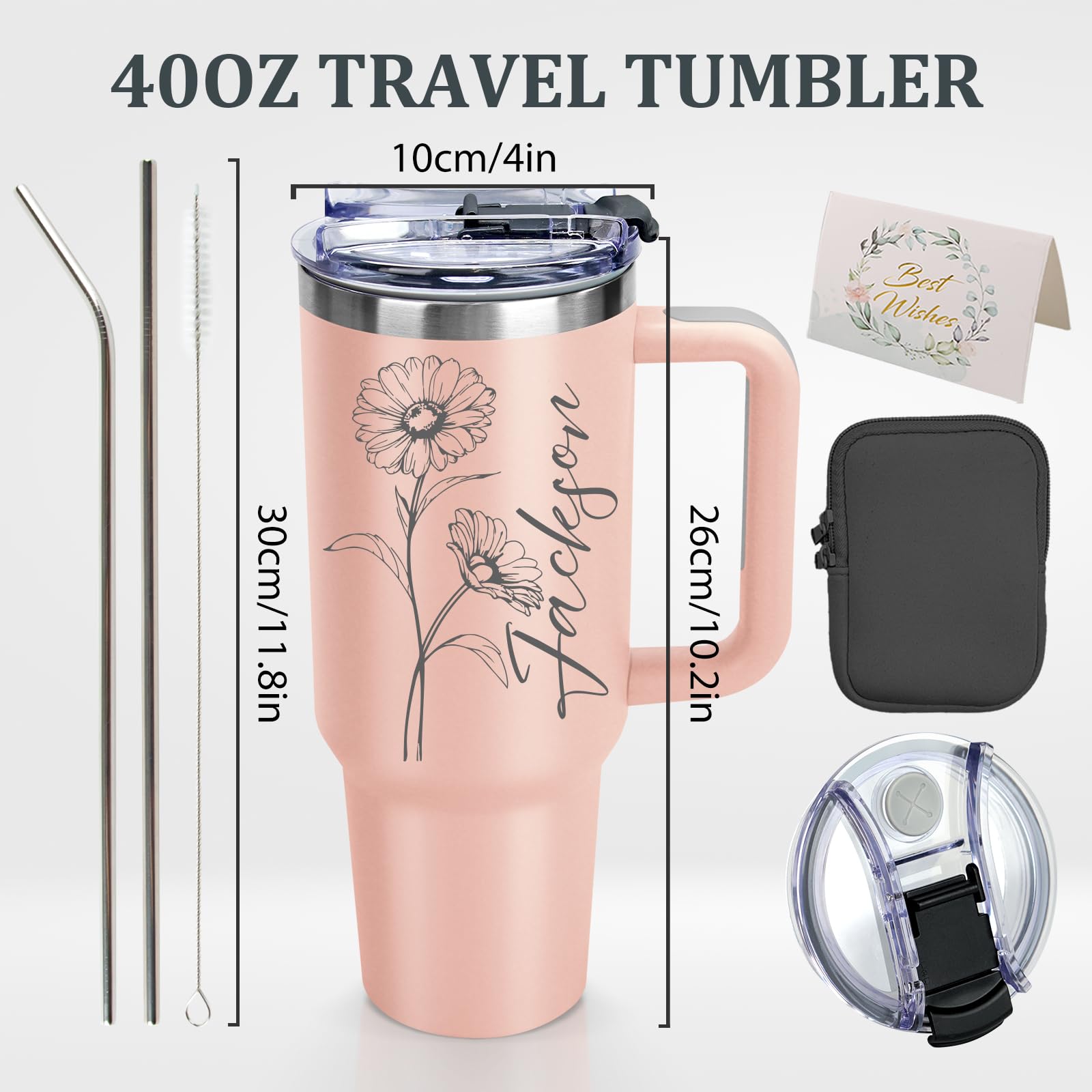 Custom name tumbler suitable for women and men