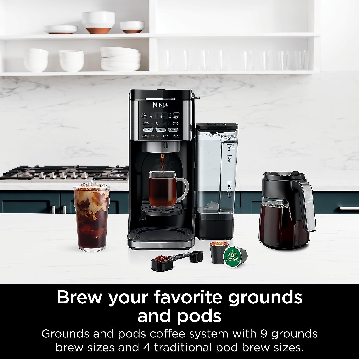 DualBrew Pro hot iced coffee maker product photo