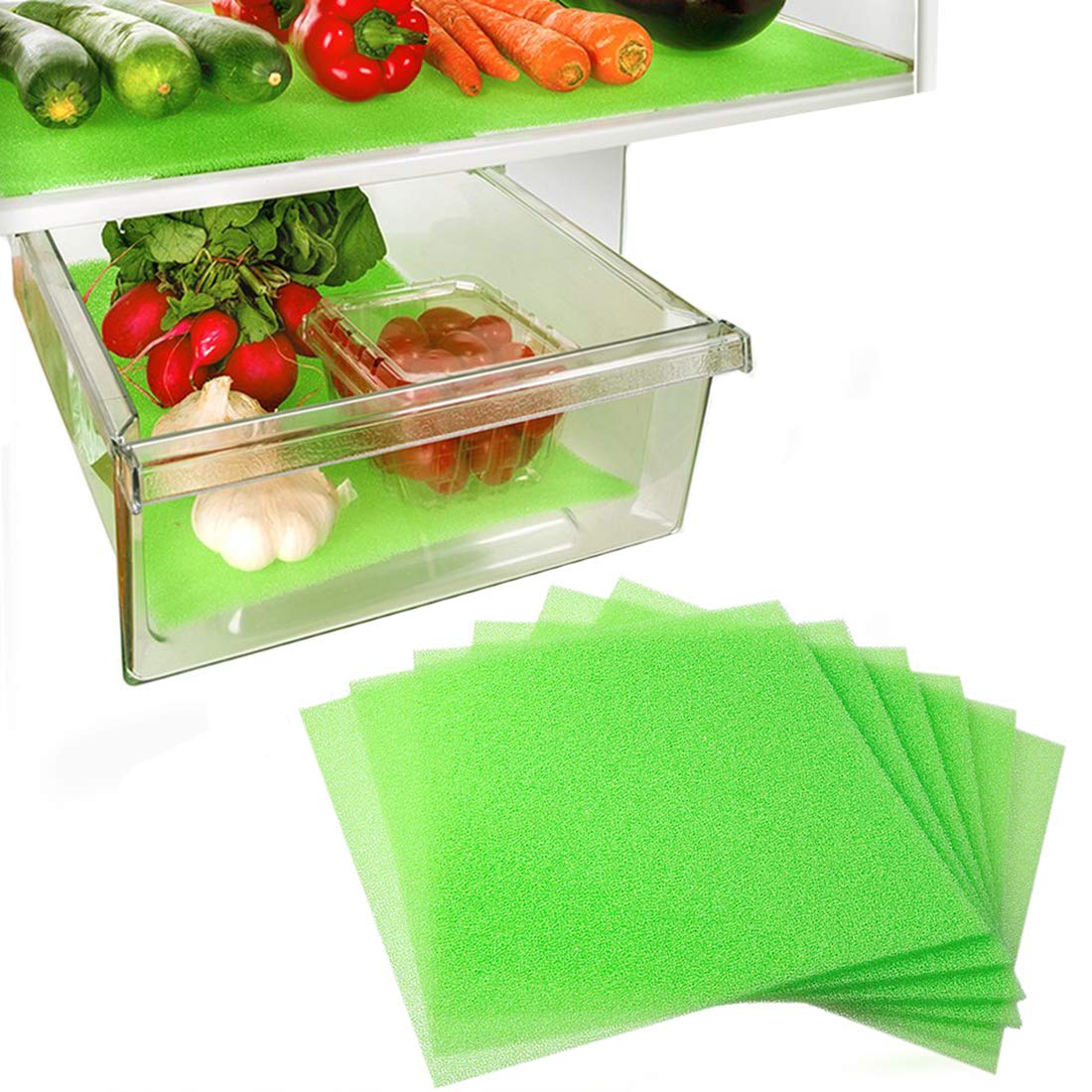 Dualplex refrigerator bin liners safe for direct food contact