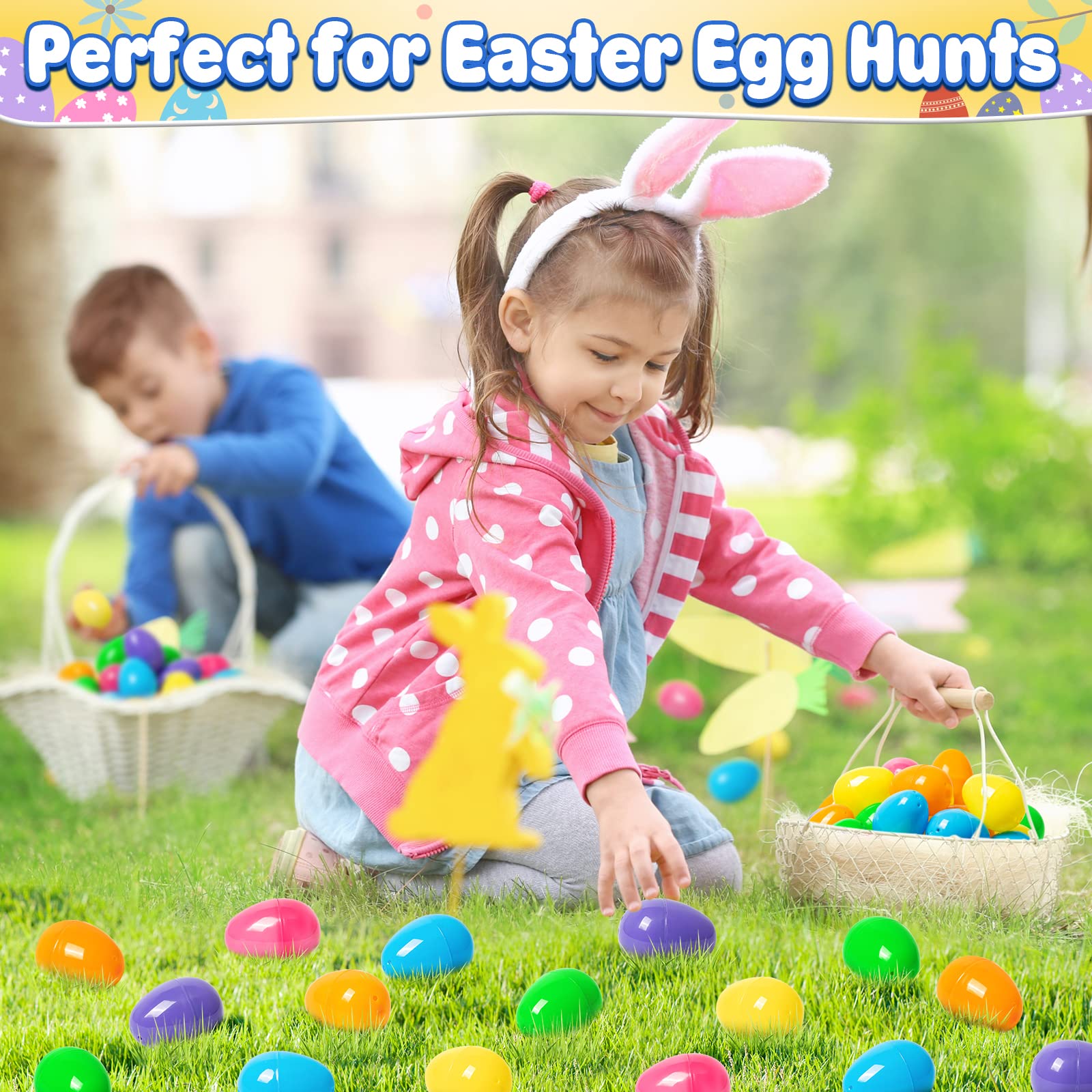 Colorful Duchong Easter eggs with hinge for easy opening