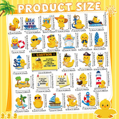 Duck cruise door magnets assorted poses for ship cabins
