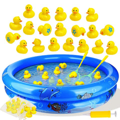 Duck matching game toys for kids set with 20 plastic ducks