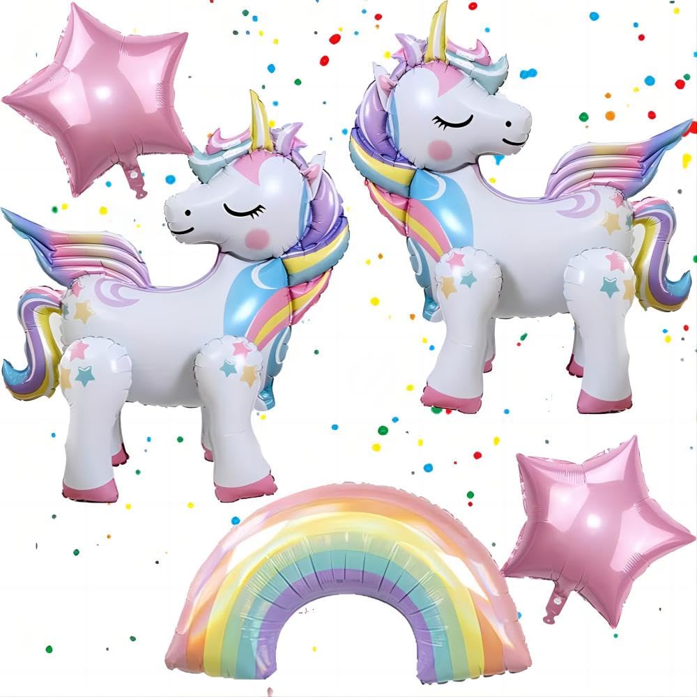 DUILE 26 inch unicorn foil balloons pair