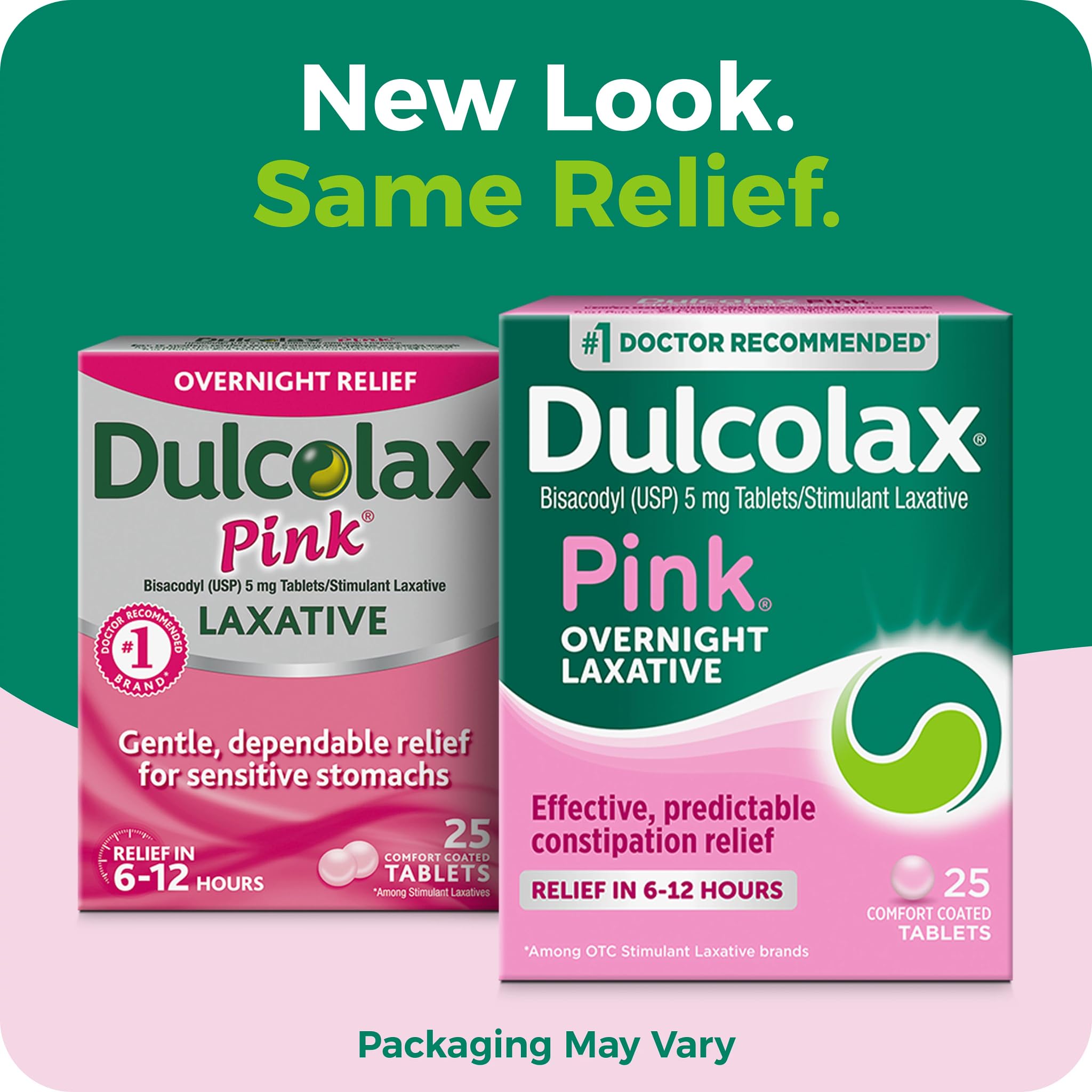 Dulcolax Pink Stimulant Laxative Tablets comfort coated