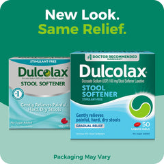Dulcolax 50 count box packaging label