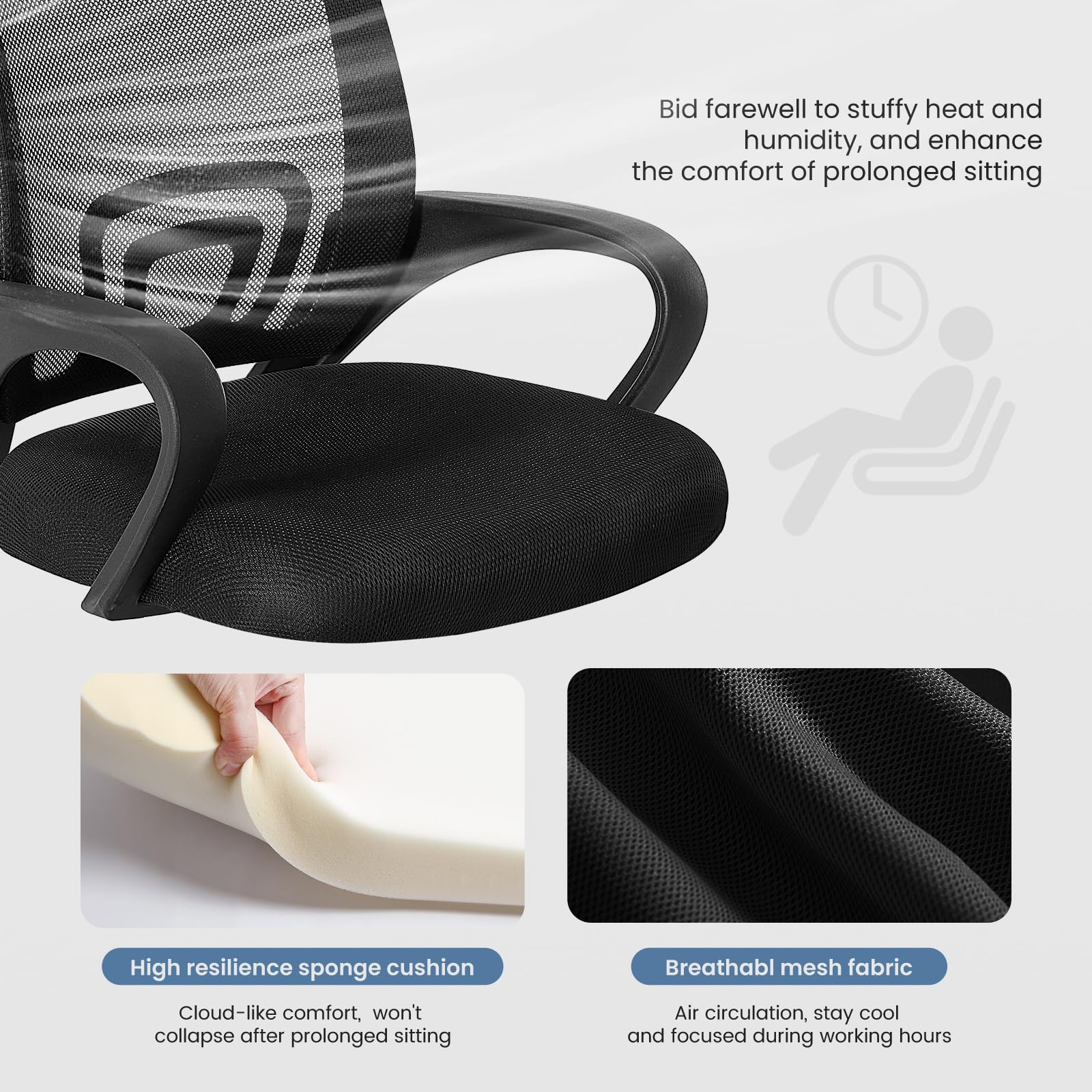 Quiet casters protect floors and roll smoothly