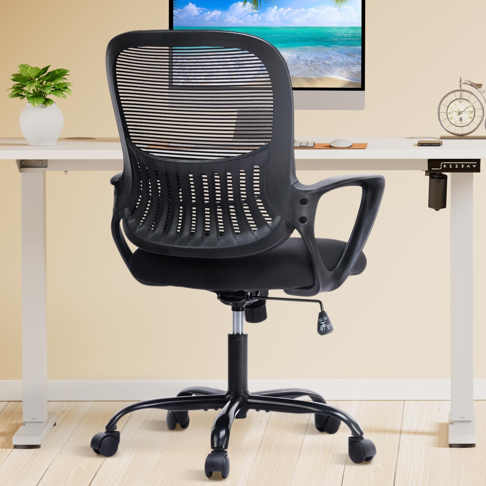 DUMOS armrest chair black