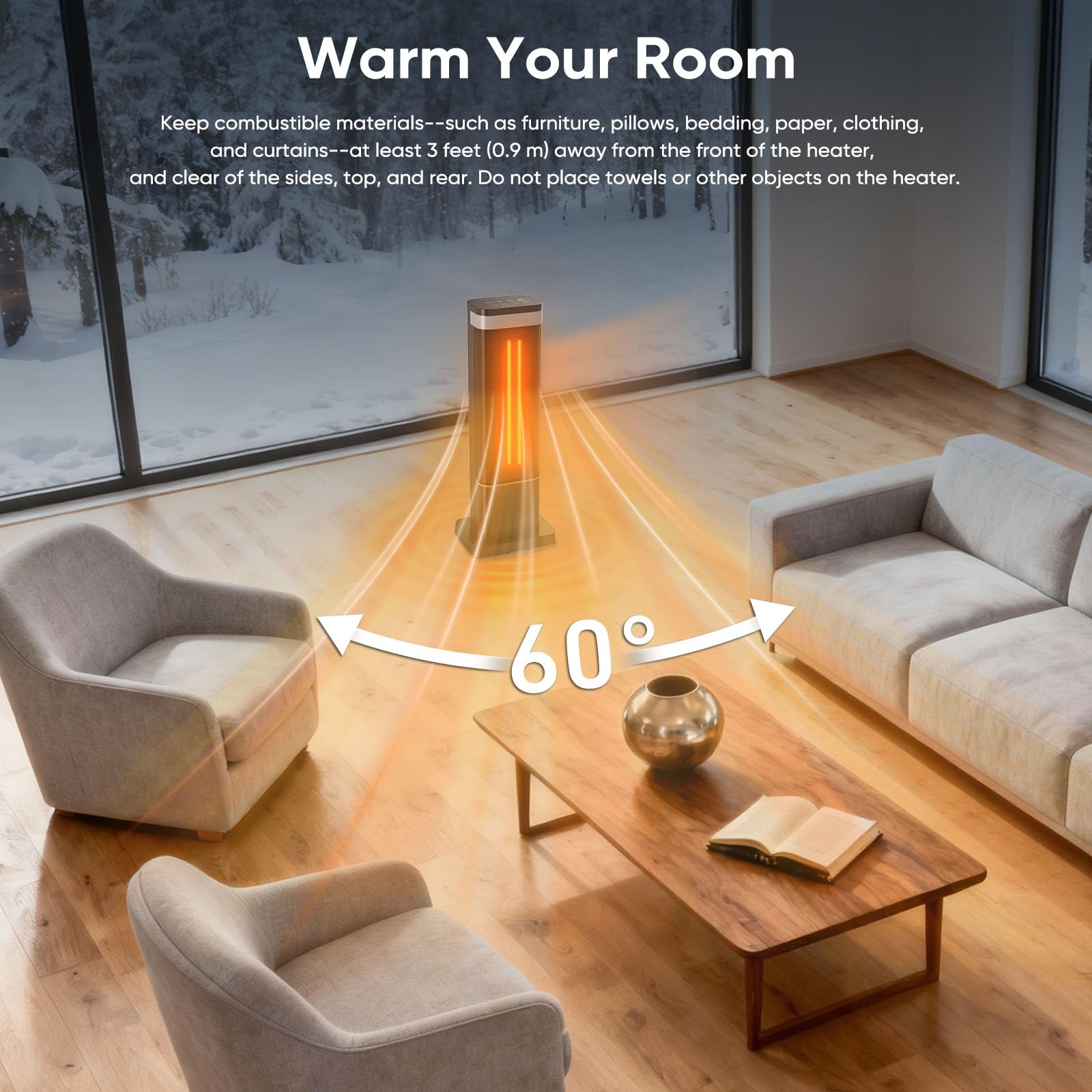 Dumos three lighting modes ambient lighting option