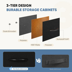 DUMOS dresser drawer open showing two sizes
