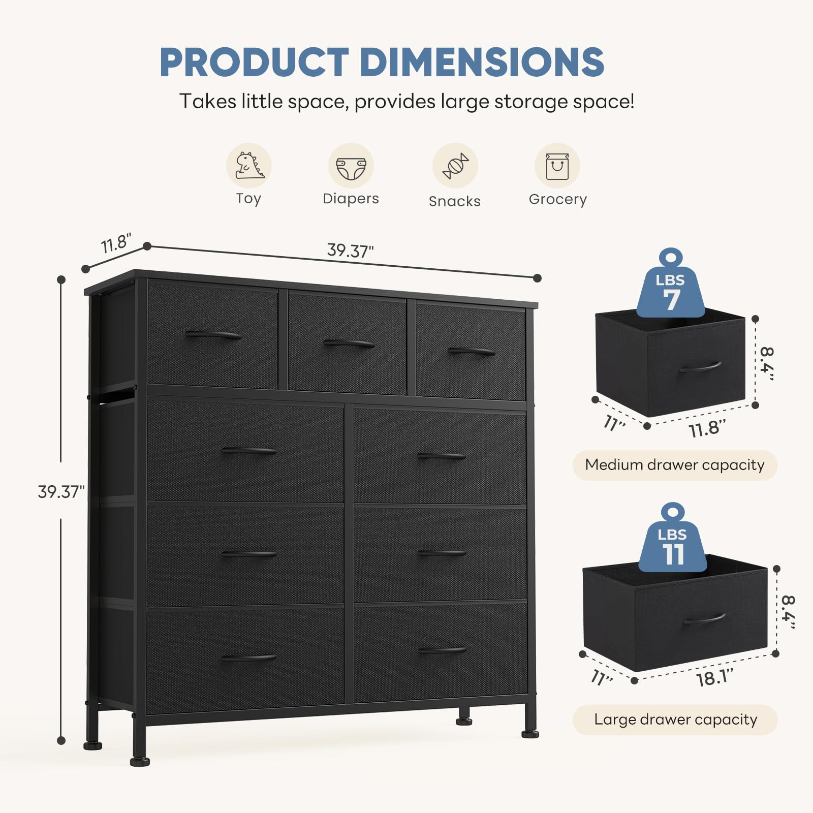 Close up of steel frame and cross supports on DUMOS dresser