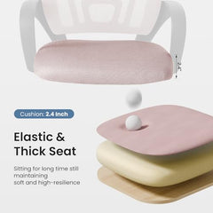 Height adjustable chair from 14.7 to 17.7 inches