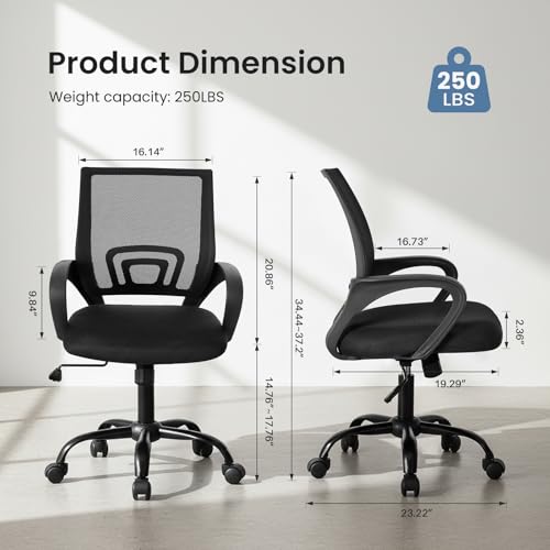Breathable mesh back and foam seat of DUMOS chair