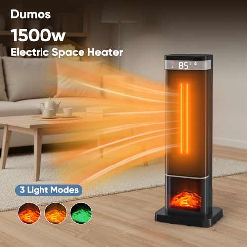 Dumos space heater lighting modes ambient lighting