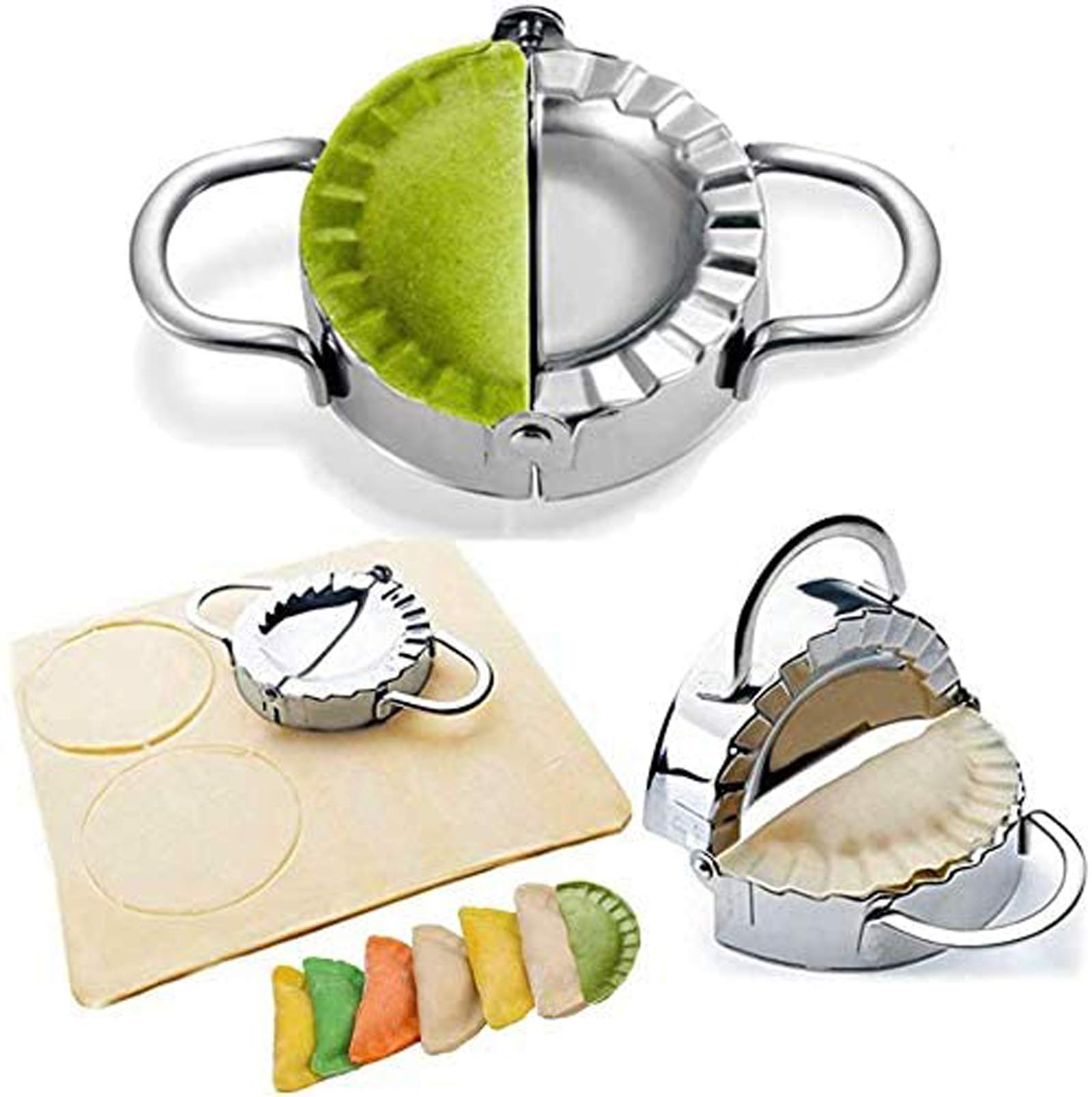 Dumpling Maker 3.74 inch diameter with handle in stainless steel