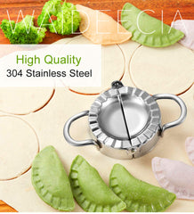 Stainless steel 304 construction of the dumpling press