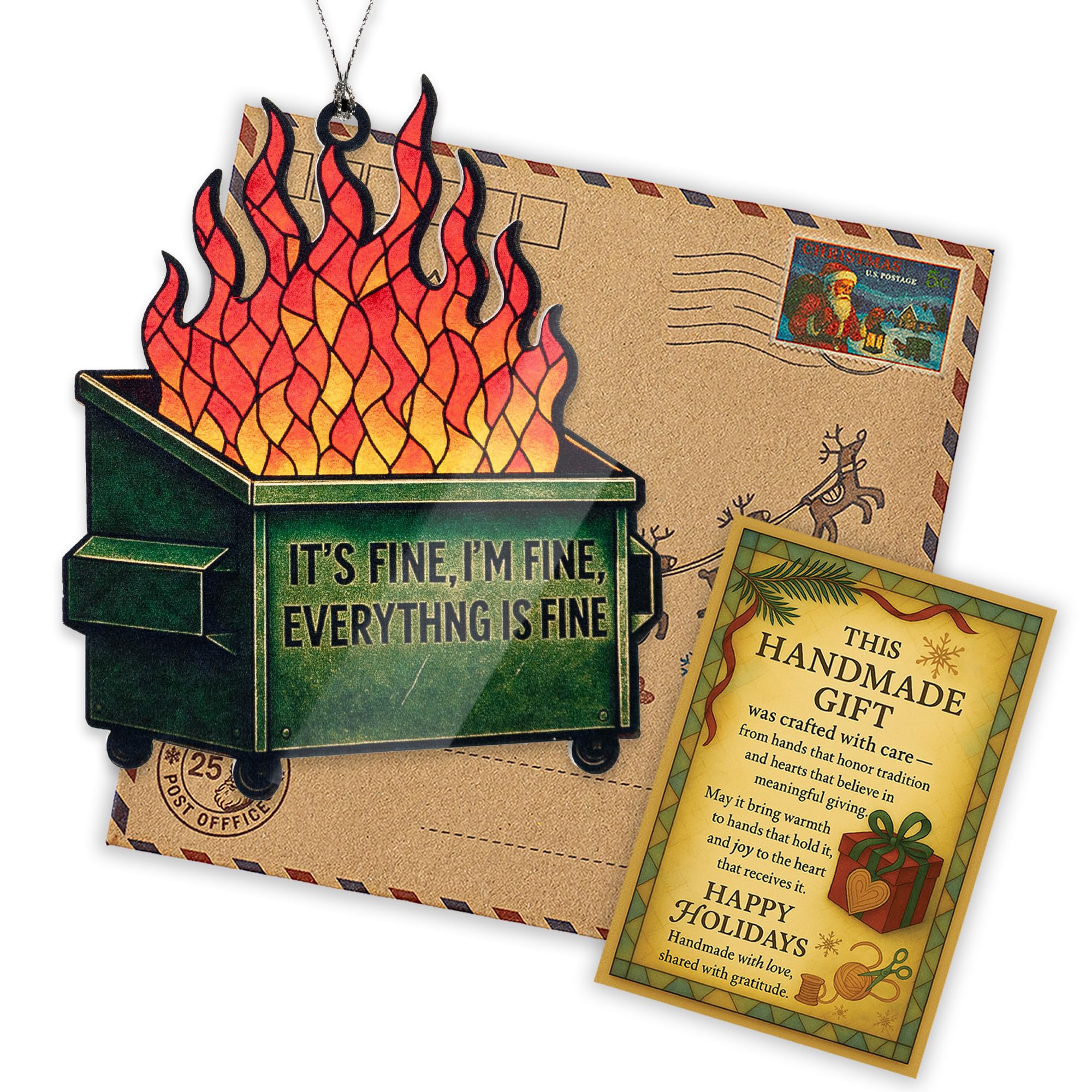 Dumpster fire Gifts ornament gift-ready packaging