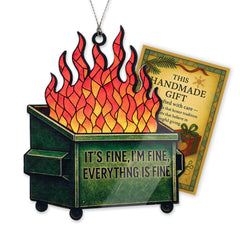 Dumpster fire Ornament product image