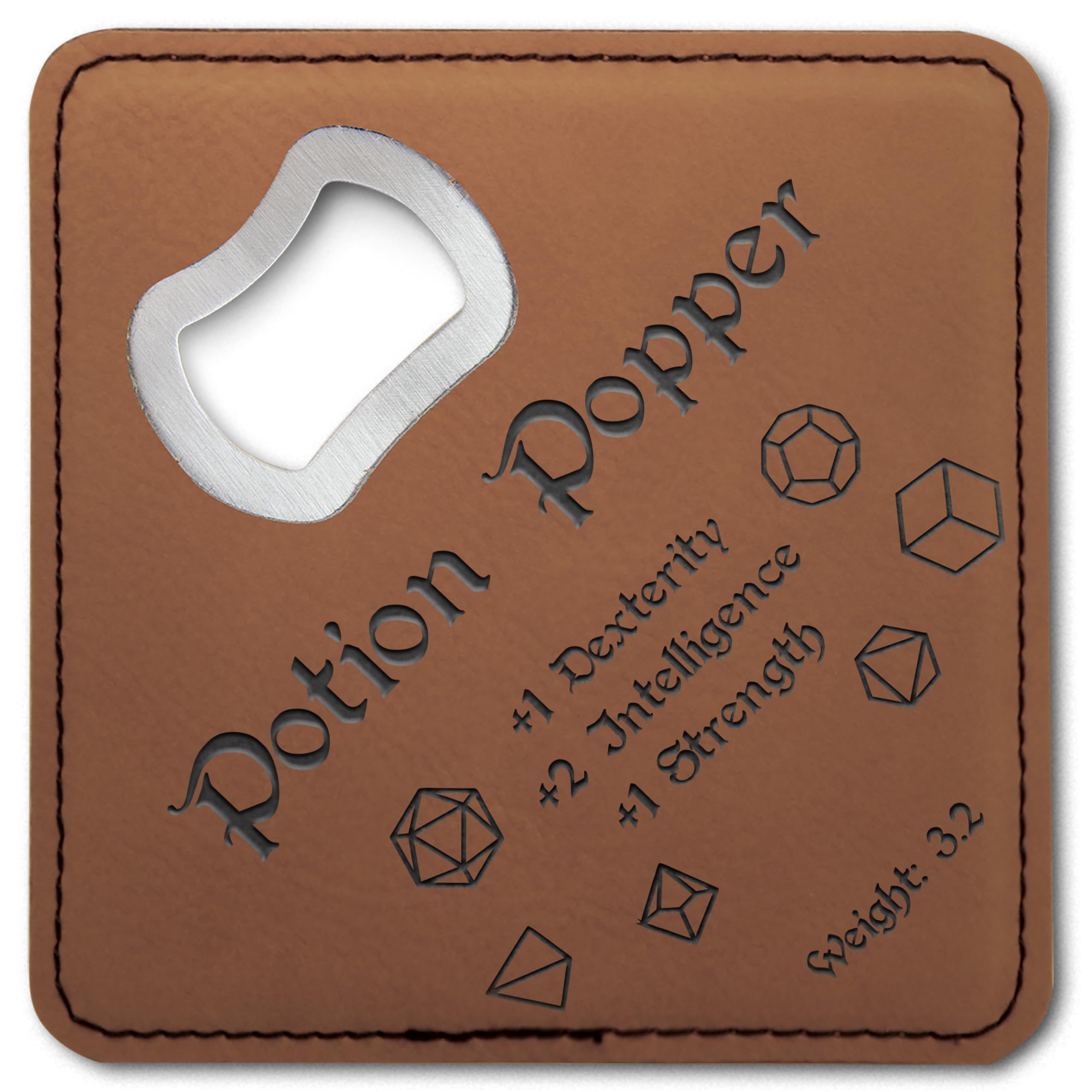 Dungeons and Dragons Potion Popper 4x4 inch coaster bottle opener