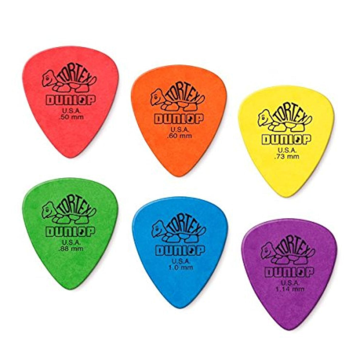 Dunlop Tortex Standard Picks Sample Variety Mix Pack 12 picks