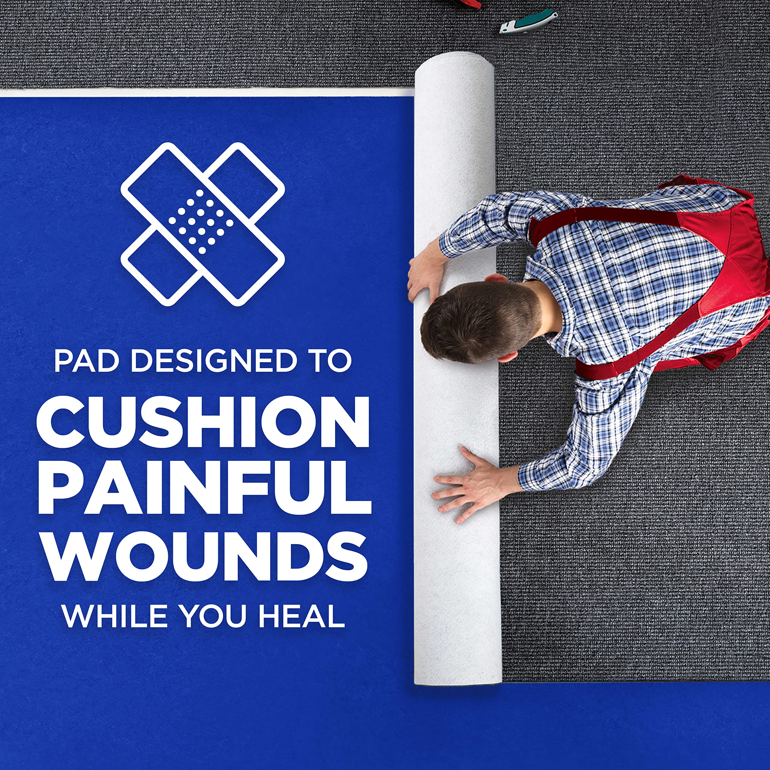 Quilt-Aid Comfort Pads cushion wounds for easy removal