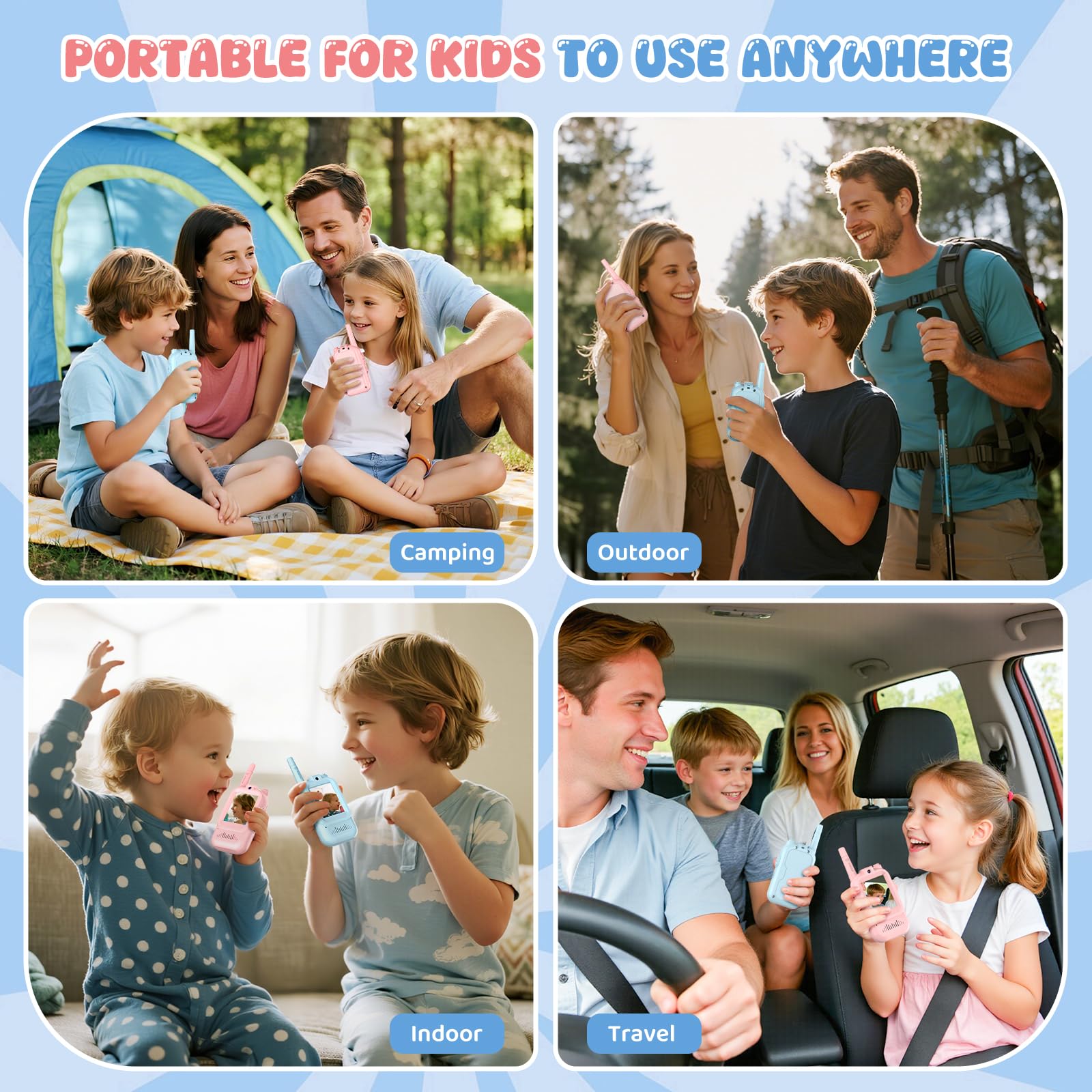 Walkie talkie gift for ages 3-12