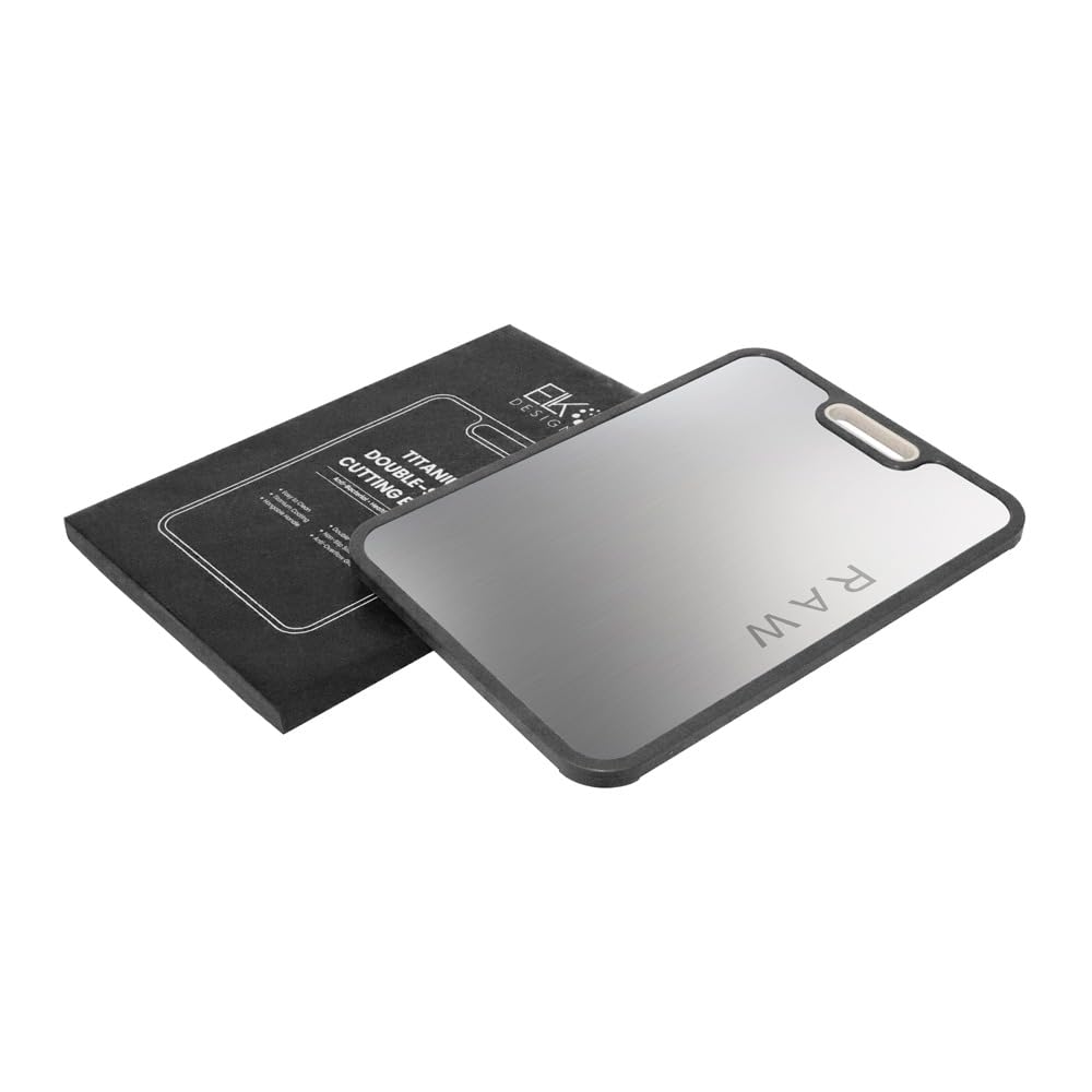 Knife friendly modern design titanium cutting board
