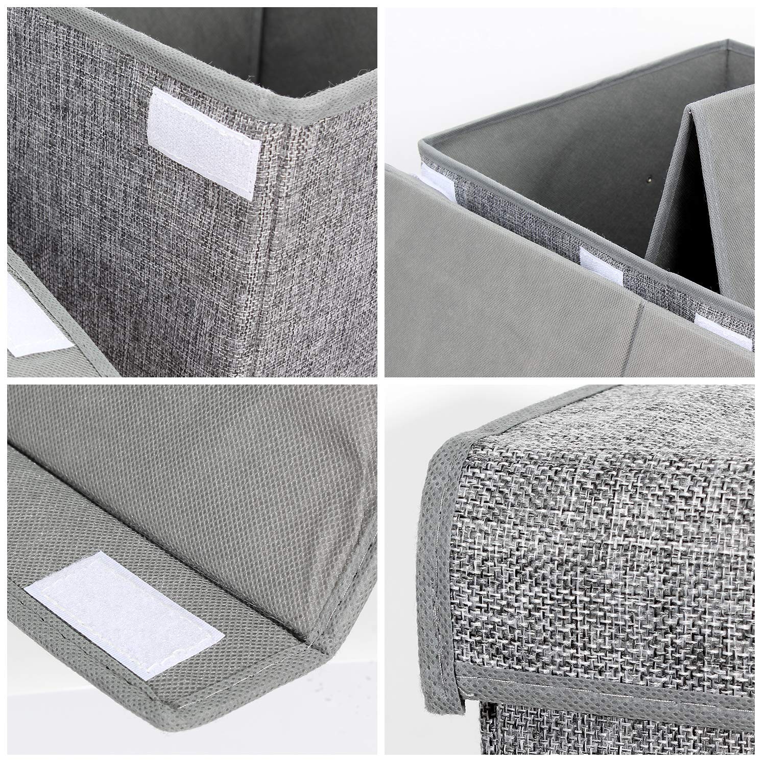 durable linen fabric toy box 25x13x16 inches