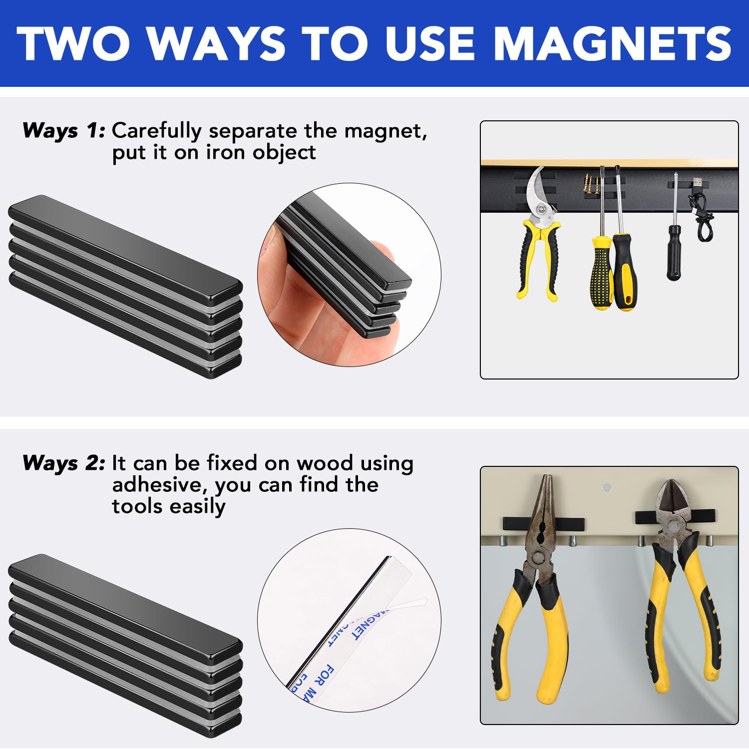 strong magnets with adhesive backing for crafts