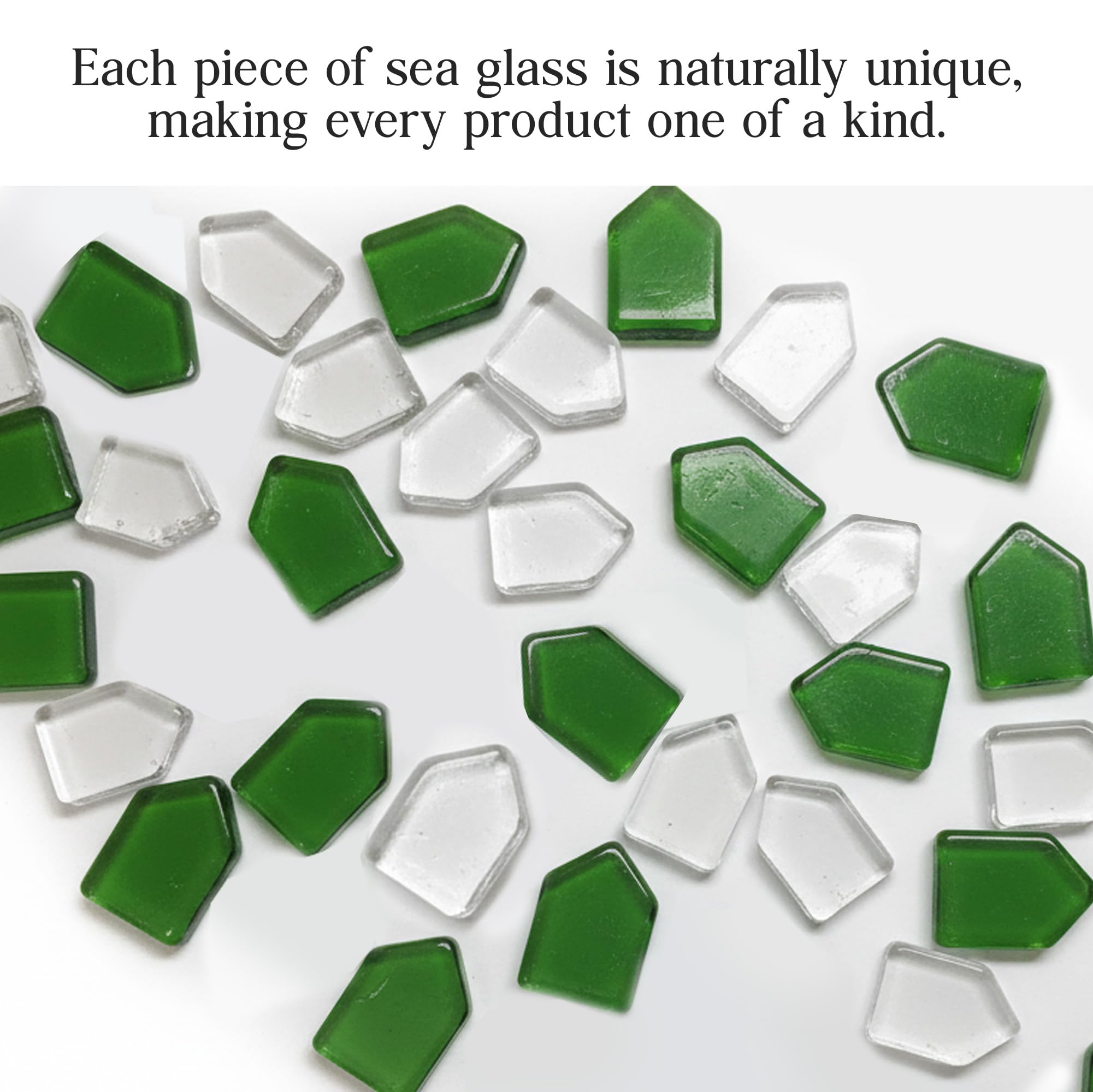 Real Sea Glass neighbor ornament packaging display