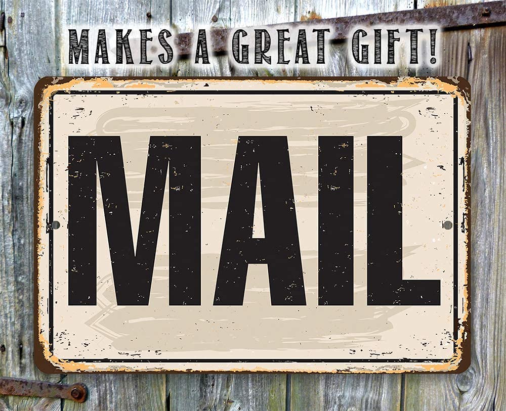 Durable vintage metal sign for indoor outdoor display