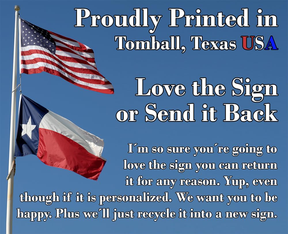 Durable metal sign for indoor outdoor use