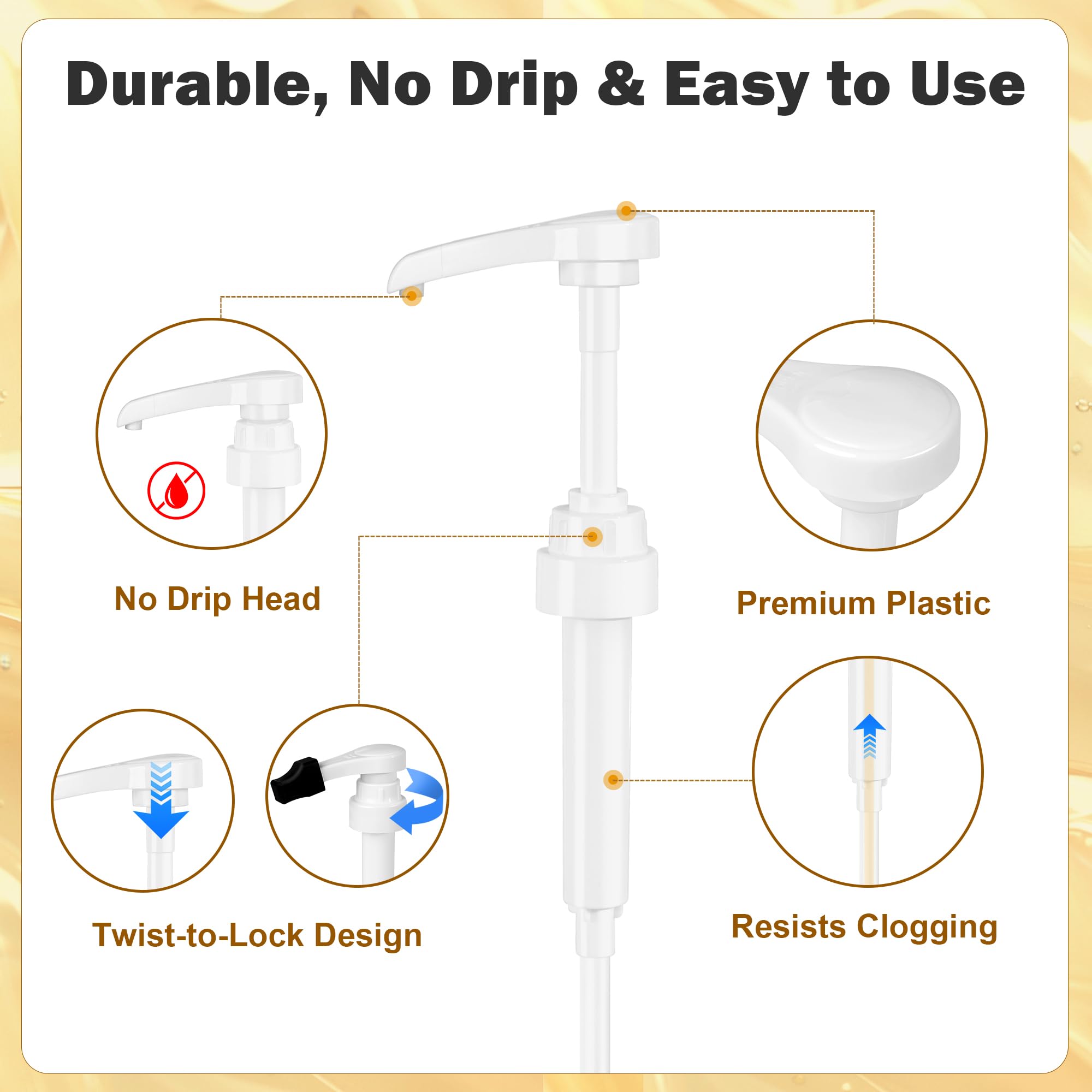 Flavor syrup dispenser suitable for coffee bars and homes
